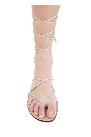 Sandali Capri pelle beige Da Costanzo | FORCA INTRECCIATAMISIA